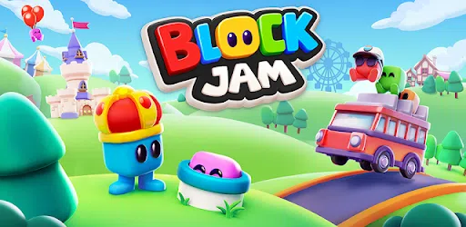 Bloques de colores en la bandeja de Block Jam 3D