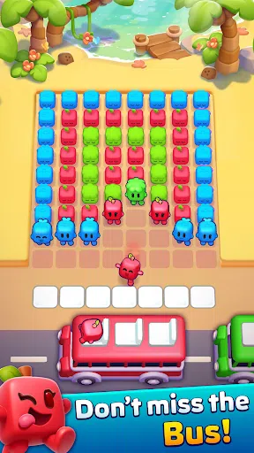 Nivel de Block Jam 3D con bloques y personajes