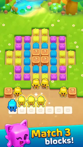 Tablero casi limpio en Block Jam 3D