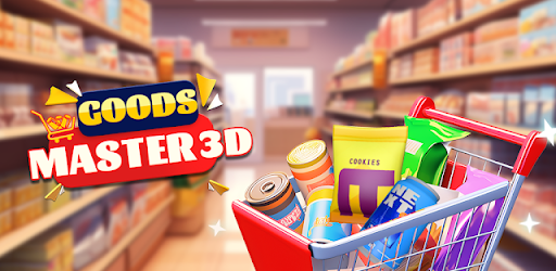 Estante con productos 3D en Goods Master 3D para emparejar