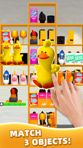 Escena de supermercado en Goods Master 3D MOD APK
