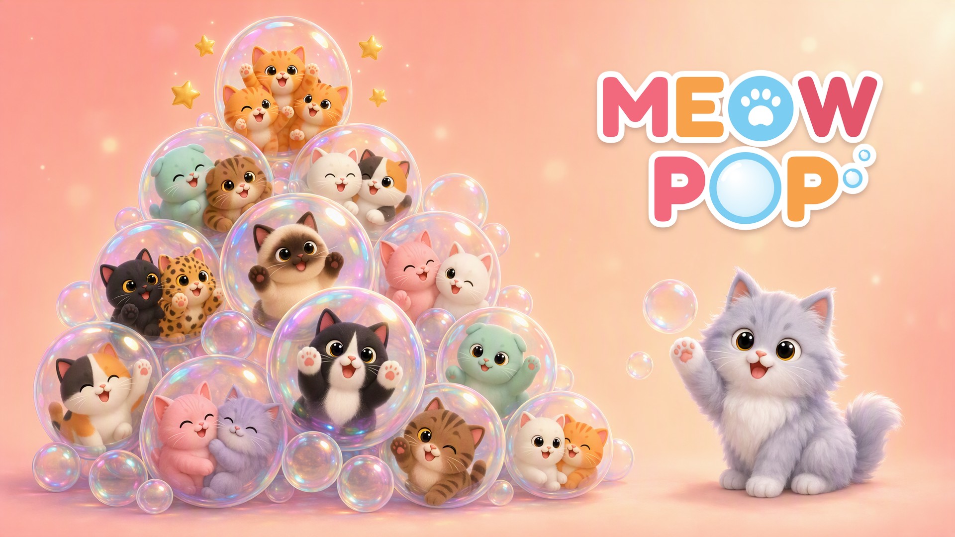 Meowpop MOD APK gameplay