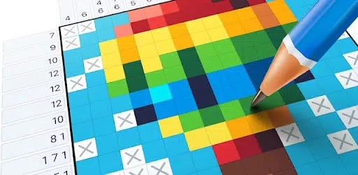 Cuadrícula de Nonogram con pistas numéricas
